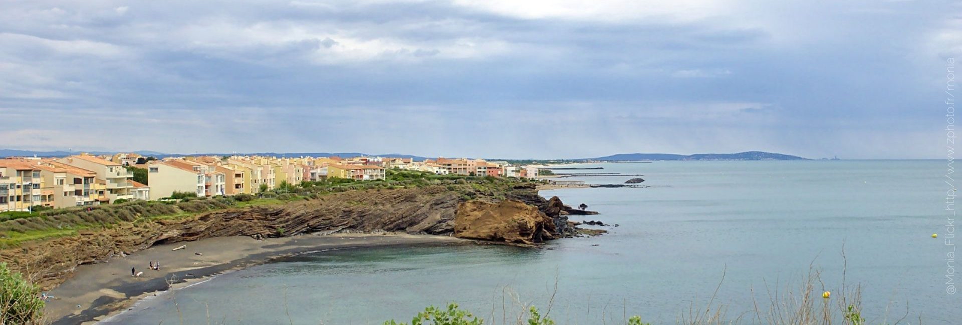 Panorama : Vue De La Page Du Cap D'agde Crédit Monia Flickr